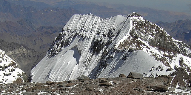 Aconcagua: pohled z vrcholu